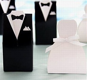 bride groom favor box